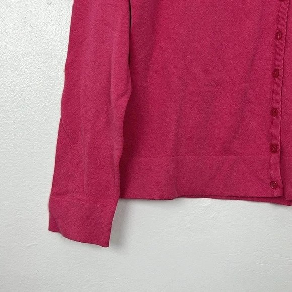 Talbots Made In Italy Vintage New Women’s Small Pink Button Up Sweater Cardigan - Picture 5 of 8